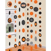 PAQ.8/U TIRAS CIRCULOS HALLOWEEN 1,82MT