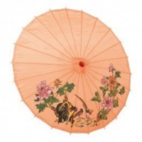   PARAGUAS ORIENTALNYLON NARANJA 80CM