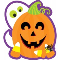 SILUETAS CALABAZA DISEÑO INFANTIL 30CM