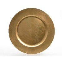   BAJO PLATO PLASTICO DECO ORO 33CM