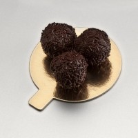 250/U DISCO PASTELERIA ORO/NEGRO 8CM