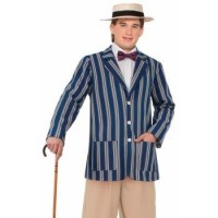 CHAQUETA T-42 RAYAS AZUL/GRIS AÑOS 20