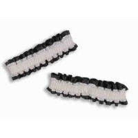 PAQ.2/U LIGA/ BRAZALETE NEGRO/BLANCO