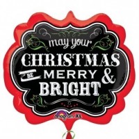 GLOBO 25" FOIL MAY YOU MARRY CHRISTMAS