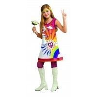 DISFRAZ 3A4 AÑOS HIPPIE SIMBOLO PAZ