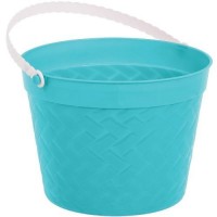  CUBO C/ASA ENTRELAZ TURQUESA 14,6CM