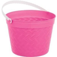   CUBO C/ASA ENTRELAZADO ROSA 14,6CM