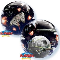 GLOBO 24" BURBUJA DOBLE DEATH STAR WAR