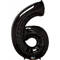  GLOBO 34" FOIL FORMA N6 NEGRO ONIX