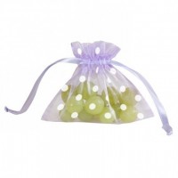 $D BOLSA GASA TOPOS LAVANDA 12X11CMS