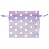 $D BOLSA GASA TOPOS LAVANDA 12X17CM