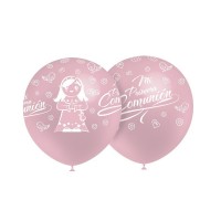 $D 8/U GLOBOS 112 COMUNION ROSAP28308