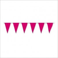   BANDERIN TRIANGULO PL ROSA 5MT