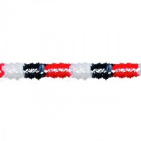 GUIRNALDA NEGRO-ROJO-BLANCO 3MT