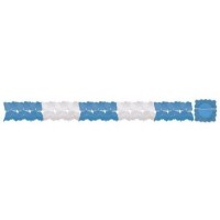 GUIRNALDA BICOLOR BLANCA Y AZUL 4MT