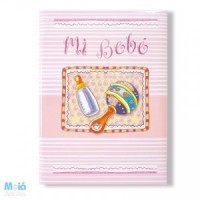 LIBRO FIRMAS BAUTIZO ROSA