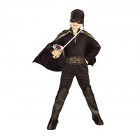 CAPA NEGRA ZORRO INFANTIL