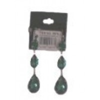 PAR PENDIENTES PIEDRA ESMERALDA VERDE