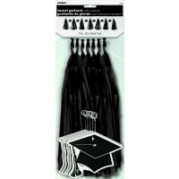 GUIRNALDA BORLA NEGRA GRADUACION 213CMS