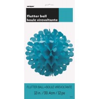 COLGANTE BOLA CORAL VERDE AGUA 30,4CM
