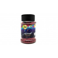   BOTE GLITTER COLOR ROJO 113GR