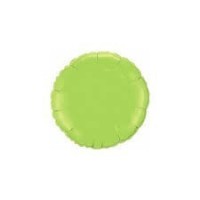 $D GLOBO 9" PALO FOIL REDONDO VERDE LIMA
