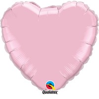   GLOBO 9" PALO FOI CORAZON ROSA PER