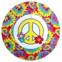 COLGANTE MOVIL SIMBOLO PAZ HIPPIE 30CM