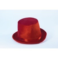   SOMBRERO DE COPA ADULTO DELUXE ROJO