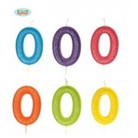 $D VELA GLITTER N0 COLORES SURTIDO 4CM