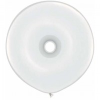   25 GLOBOS 16" LATEX DONUT BLANCO