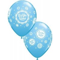 $ 25 GLOBOS 11" LATEX  DOTS ES UN NIÑO