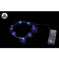 GUIRNALDA 1MT 10 LEDS AZUL PILAS
