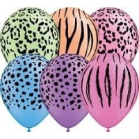 $D 50 GLOBO 11" LATEX NEON SAFARI COLSUR