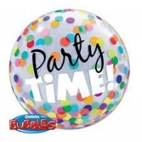GLOBO 22" BURBUJA PARTY TIME