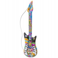 GUITARRA HINCHABLE HIPPIE/GROOVY 105CM