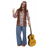 DISFRAZ T-XL CHICO HIPPIE PSICODELICO