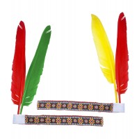 CINTA INDIO CON 2 PLUMAS COL.SURT