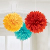 PAQ.3/U BOLAS POMPON COLOR MEXICO