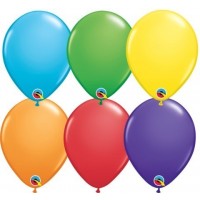 100 GLOBOS 5" LATEX BRILLANTE ARCO IRIS