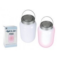 LAMPARA DE PLASTICO, VIDRIO CON 3 LED