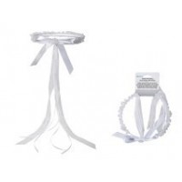 DIADEMA BLANCA CON PERLAS PARA BODA