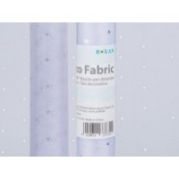 R/TELA DECO BLANCA CON PIEDRAS GLITTER