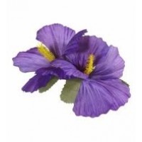 TRABA PELO FLOR HIBISCUS PURPURA