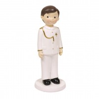 FIGURA NIÑO COMUNION BLANCO CAPITAN 16CM