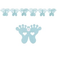 GUIRNALDA FORMA PIES BABY CELESTE 3MT