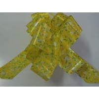 PAQ.5/U LAZOS AUTO 31MM FLORES AMARILLO