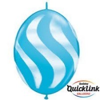$D 50 GLOBOS 12" QUICKLINK AZUL ONDAS