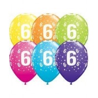25 GLOBOS 11" LATEX IMPRESO N6 COL.SUR