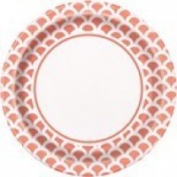  PAQ.8/U PLATO ESCAMA CORAL 22,2CM